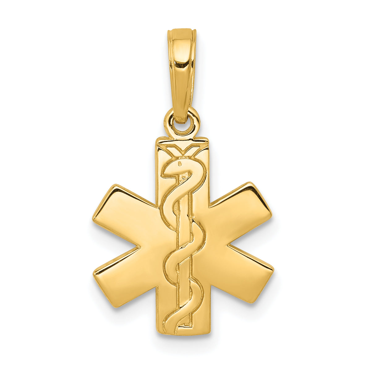 10K Paramedic/EMT Symbol Pendant