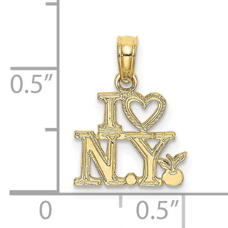 10K I HEART NY Charm