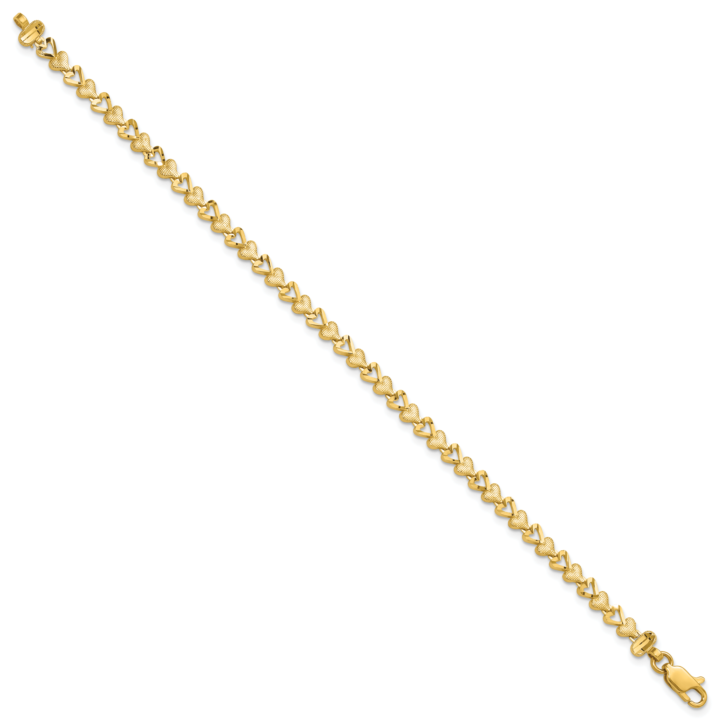 10k Heart Bracelet Secondary image