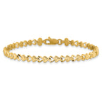 10k Heart Bracelet