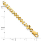 10k Heart Bracelet