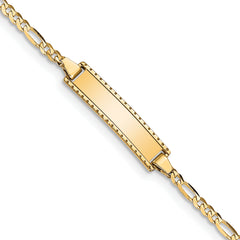 10k Figaro Link ID Bracelet