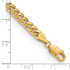 10K 4.3mm Solid Miami Cuban Chain - 7