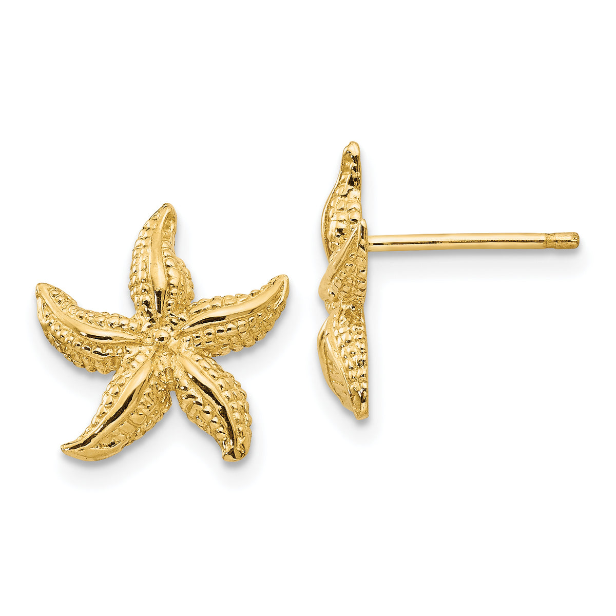 10k Starfish Earrings