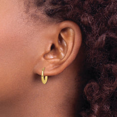 10K Hollow Hoop Earrings