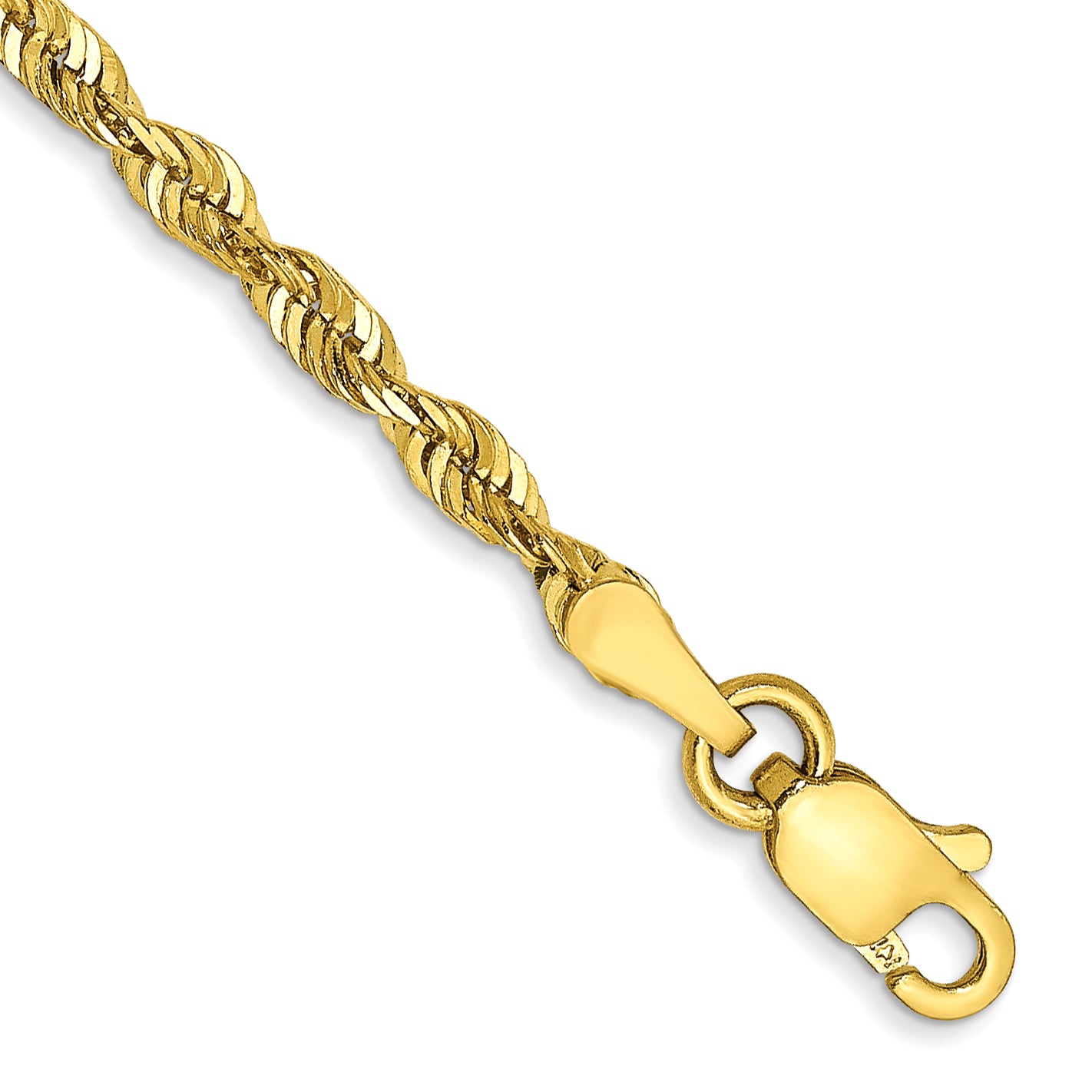 10k 2.50mm Extra-Light D/C Rope Chain