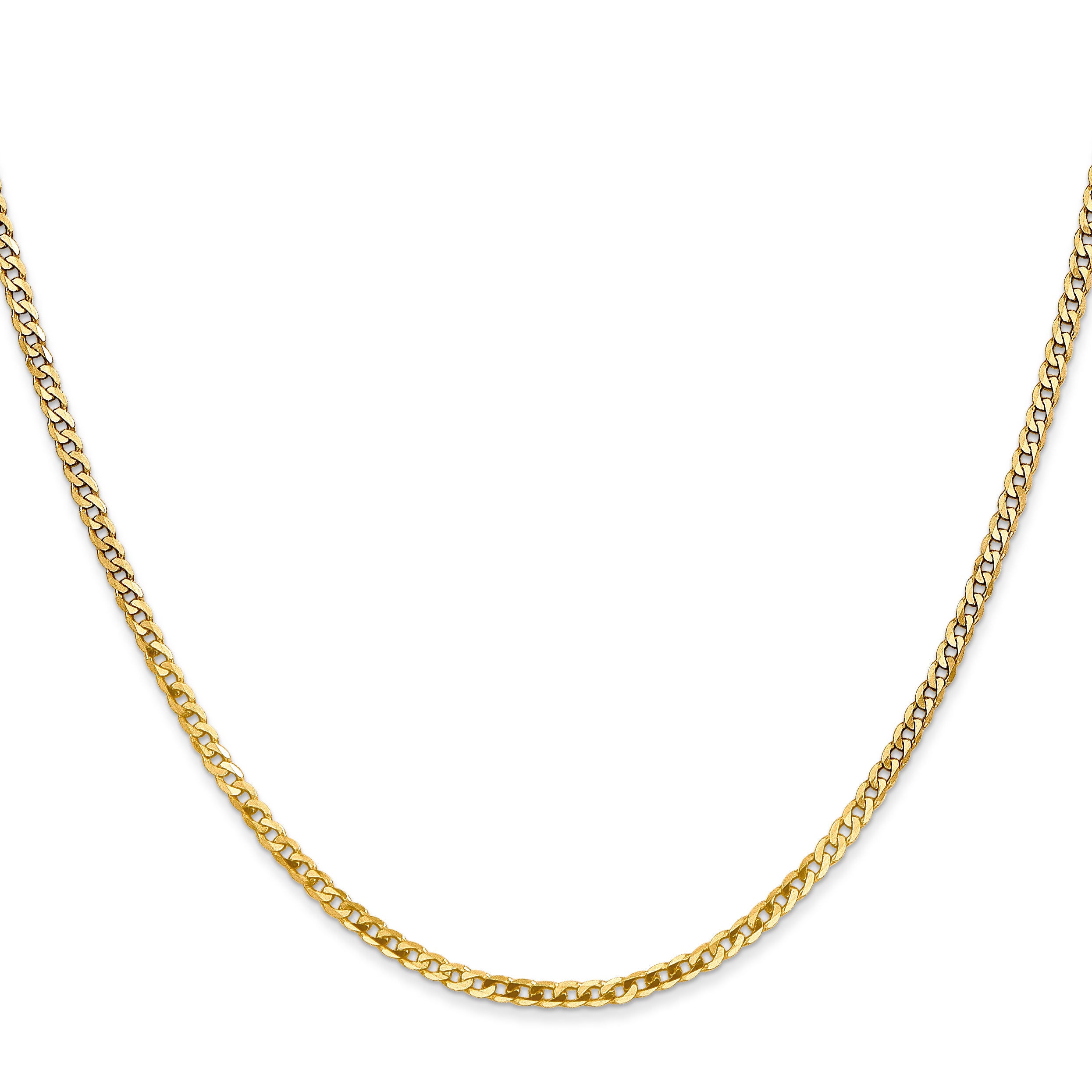 10k 2.2mm Flat Beveled Curb Chain