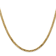 10k 2.9mm Flat Beveled Curb Chain