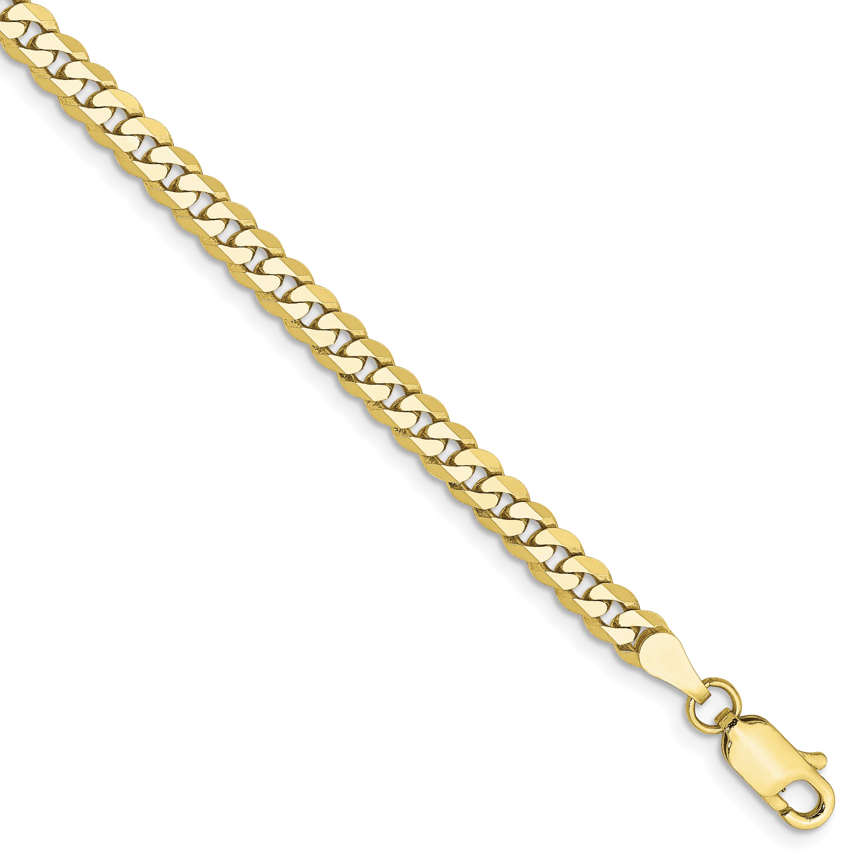 10K 3.2mm Flat Beveled Curb Chain