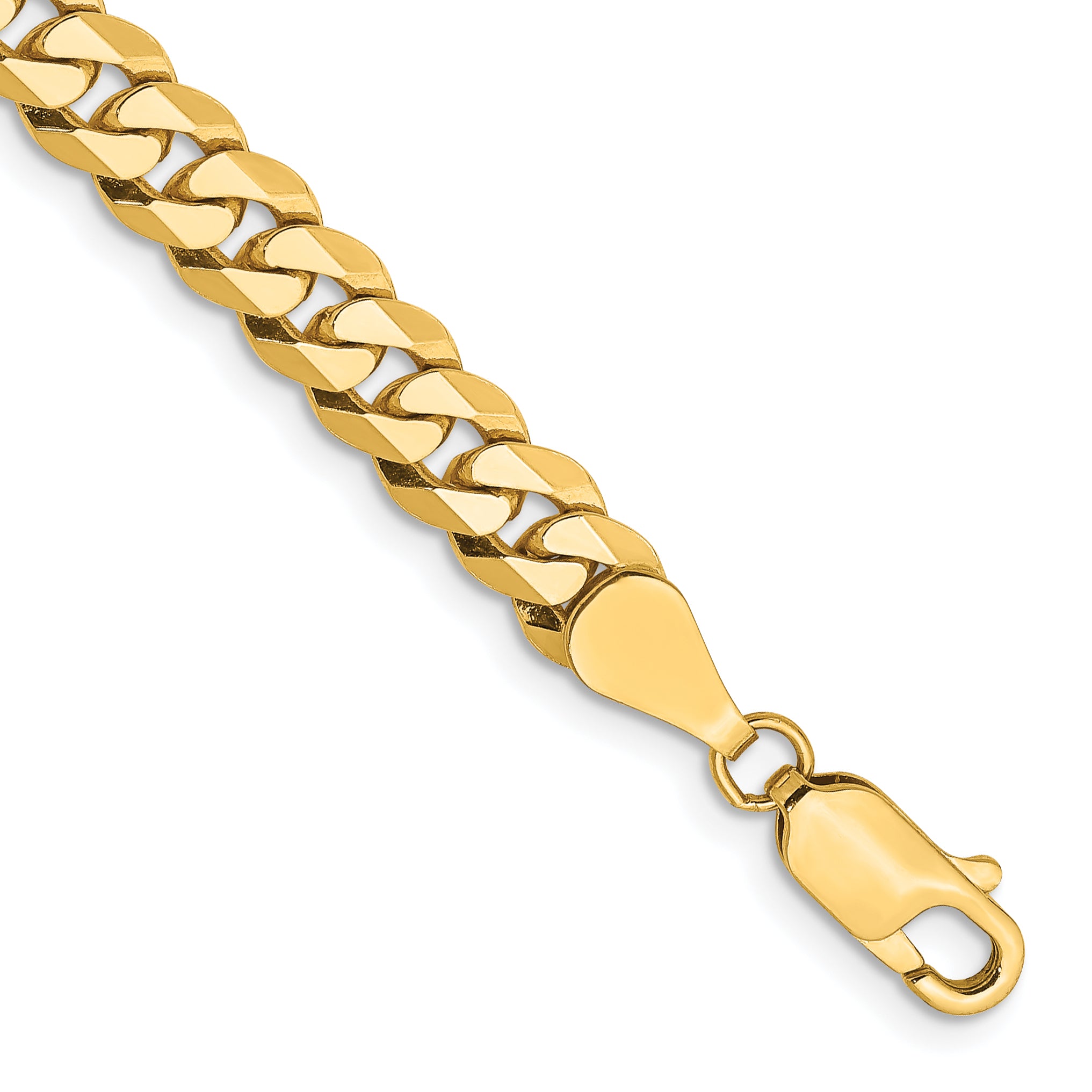 10k 5.75mm Flat Beveled Curb Chain Main image