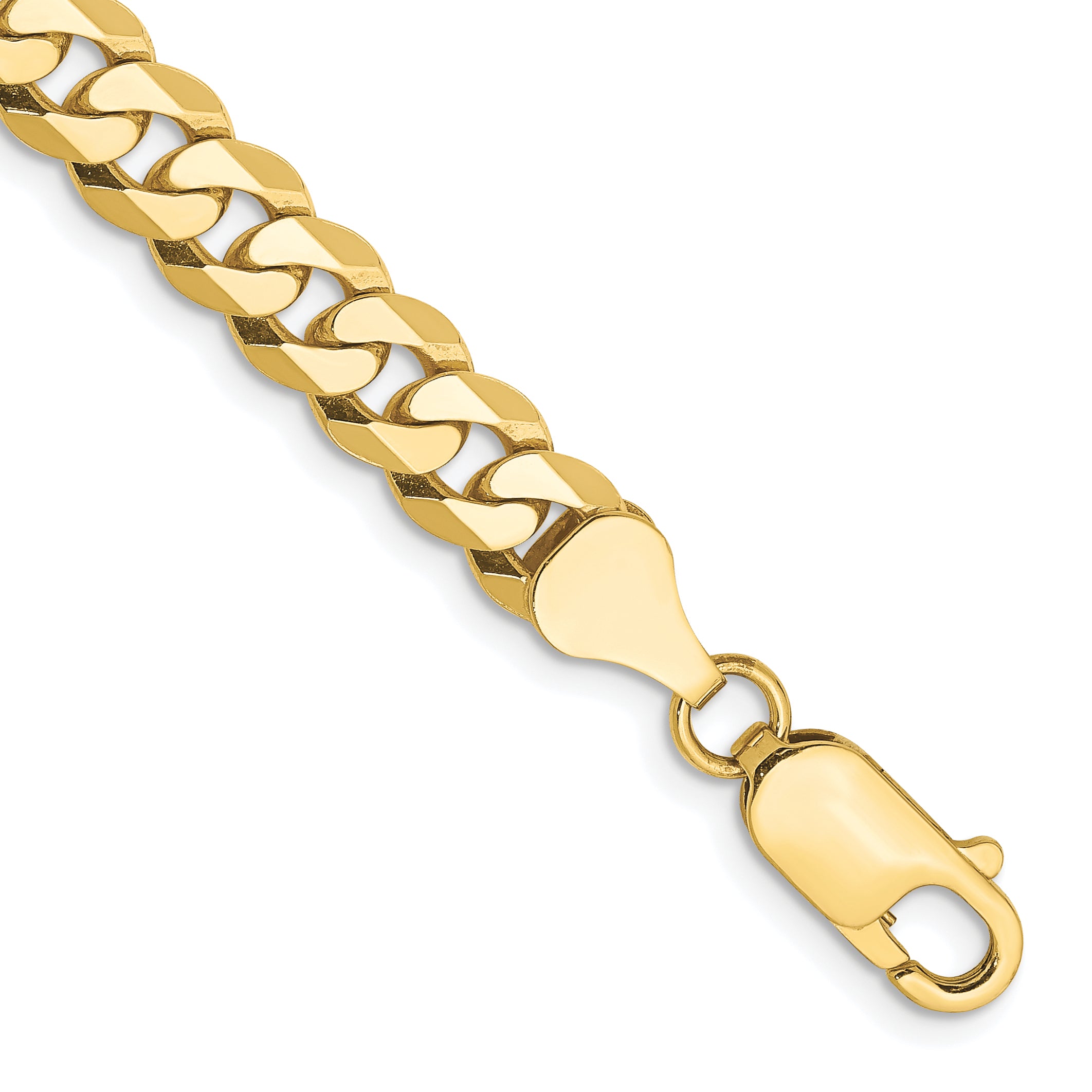 10k 6.25mm Flat Beveled Curb Chain Main image