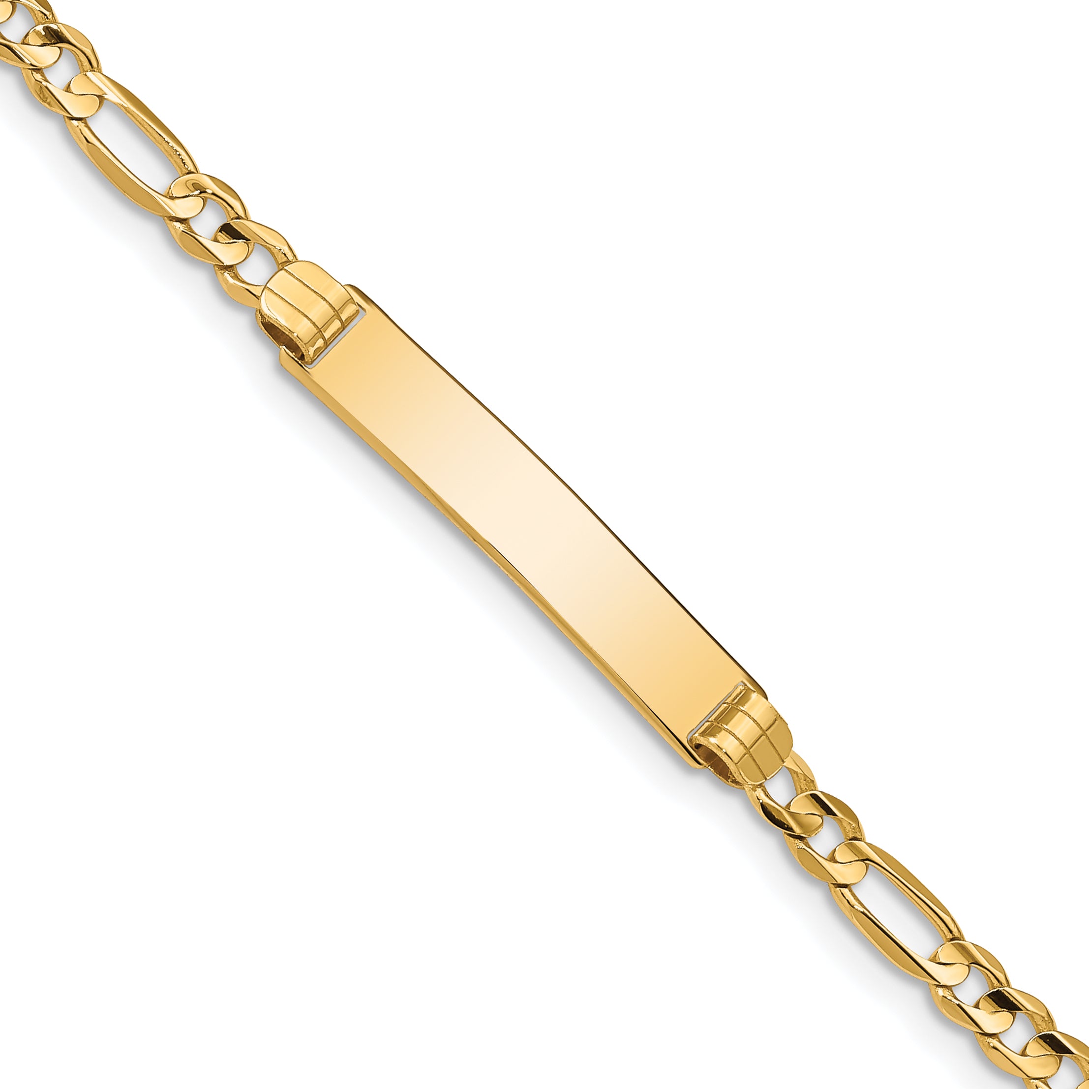 10k Figaro Link ID Bracelet Main image