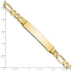 10k Figaro Link ID Bracelet