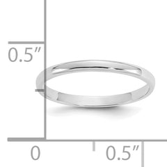 10K White Gold Polished Child's Ring