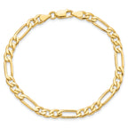 10k 5.25mm Fancy Polished Link Bracelet