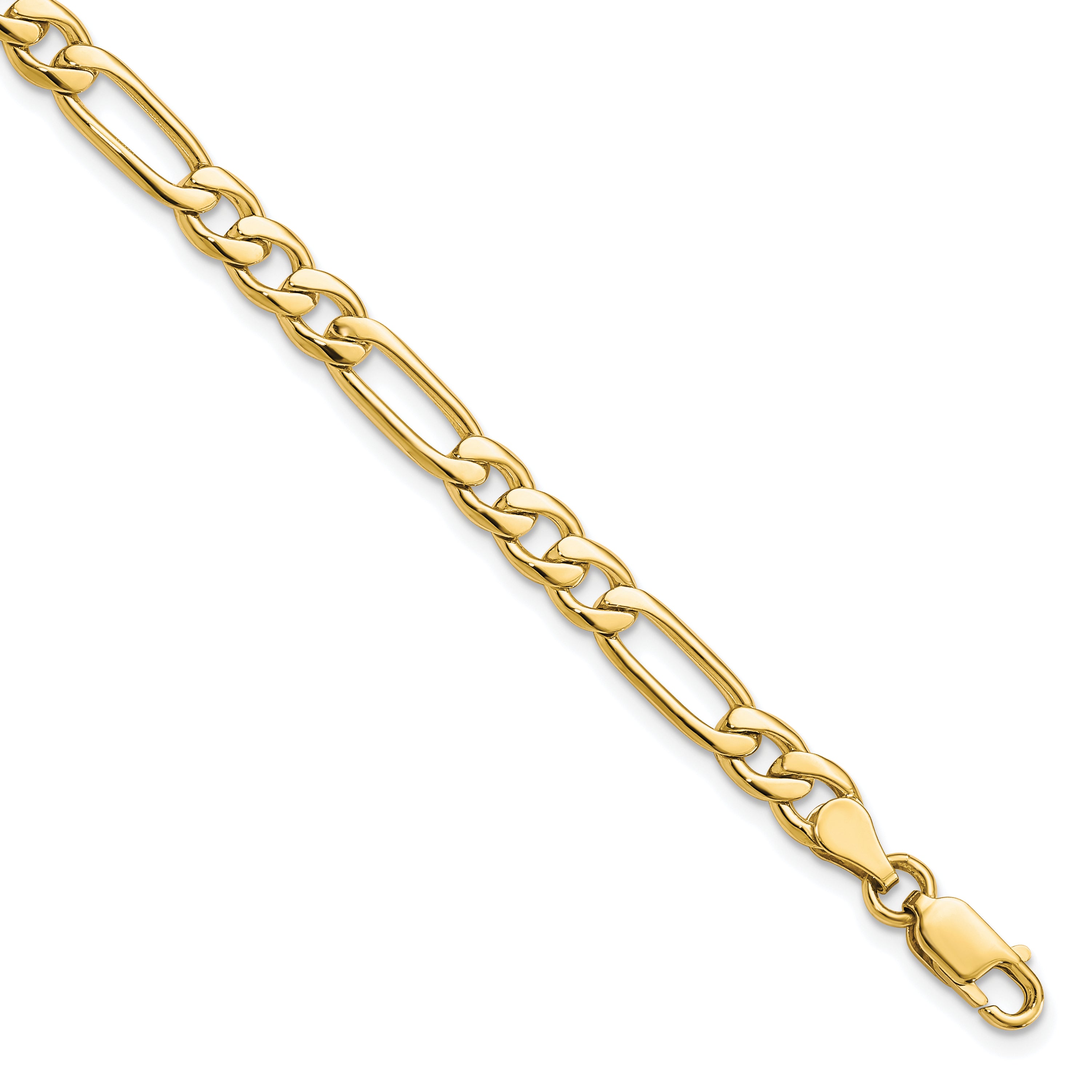 10k 5.25mm Fancy Polished Link Bracelet Main image