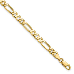 10k 5.25mm Fancy Polished Link Bracelet