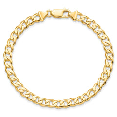 10k 5.8mm Hand-polished Fancy Link Bracelet