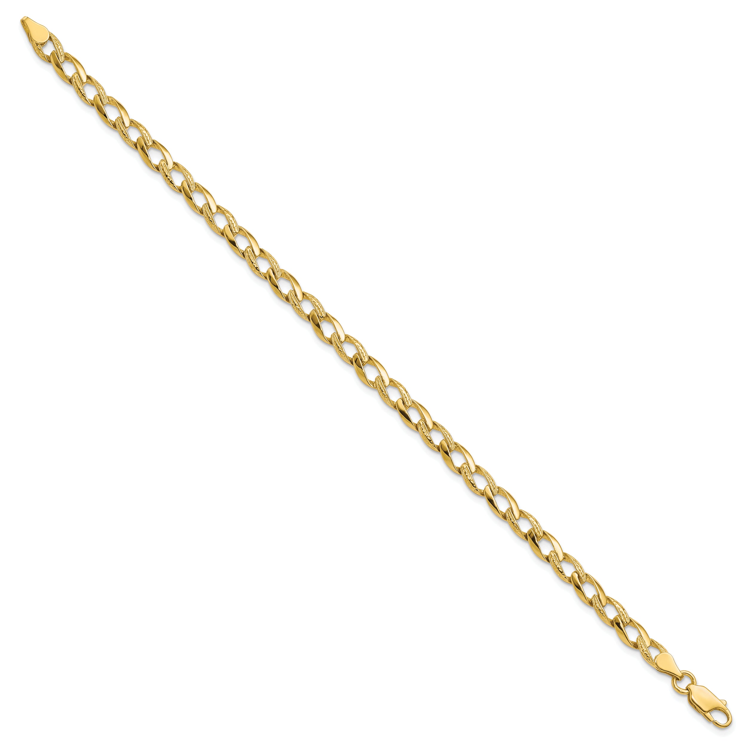 10k Fancy Link Bracelet