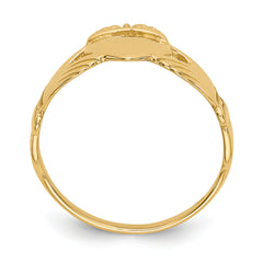10k Ladies Claddagh Ring - 6
