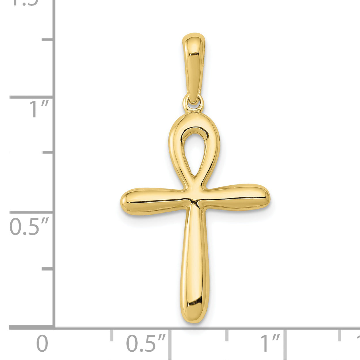 10k Ankh Cross Pendant