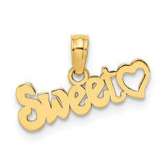 10k Sweet Heart Charm