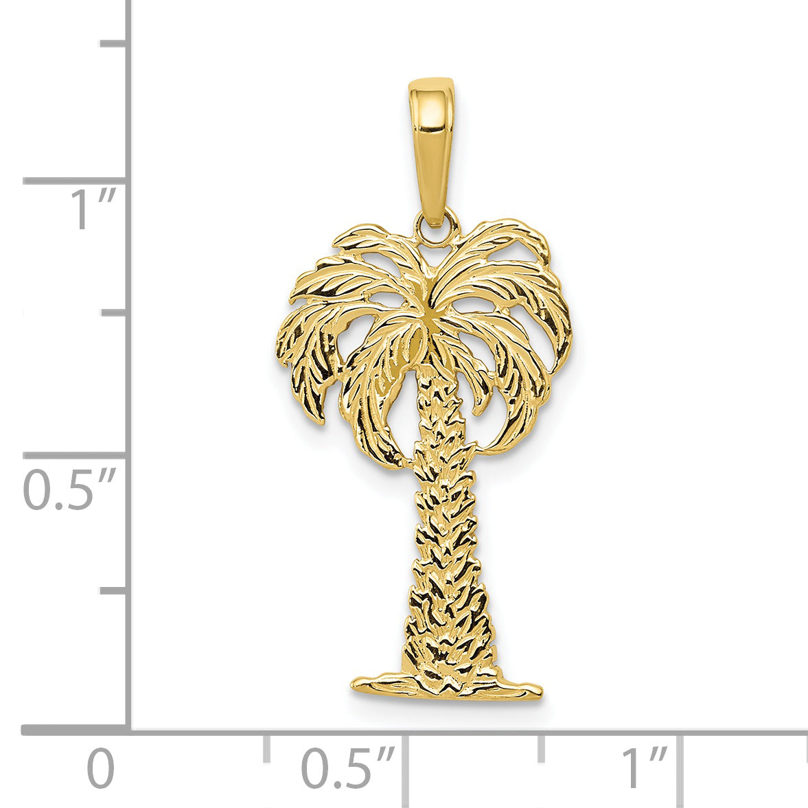 10k Palm Tree Pendant