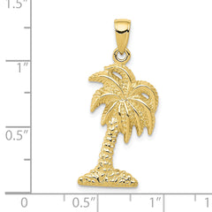 10k Palm Tree Pendant