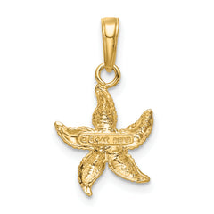 10K w/Rhodium Starfish Charm