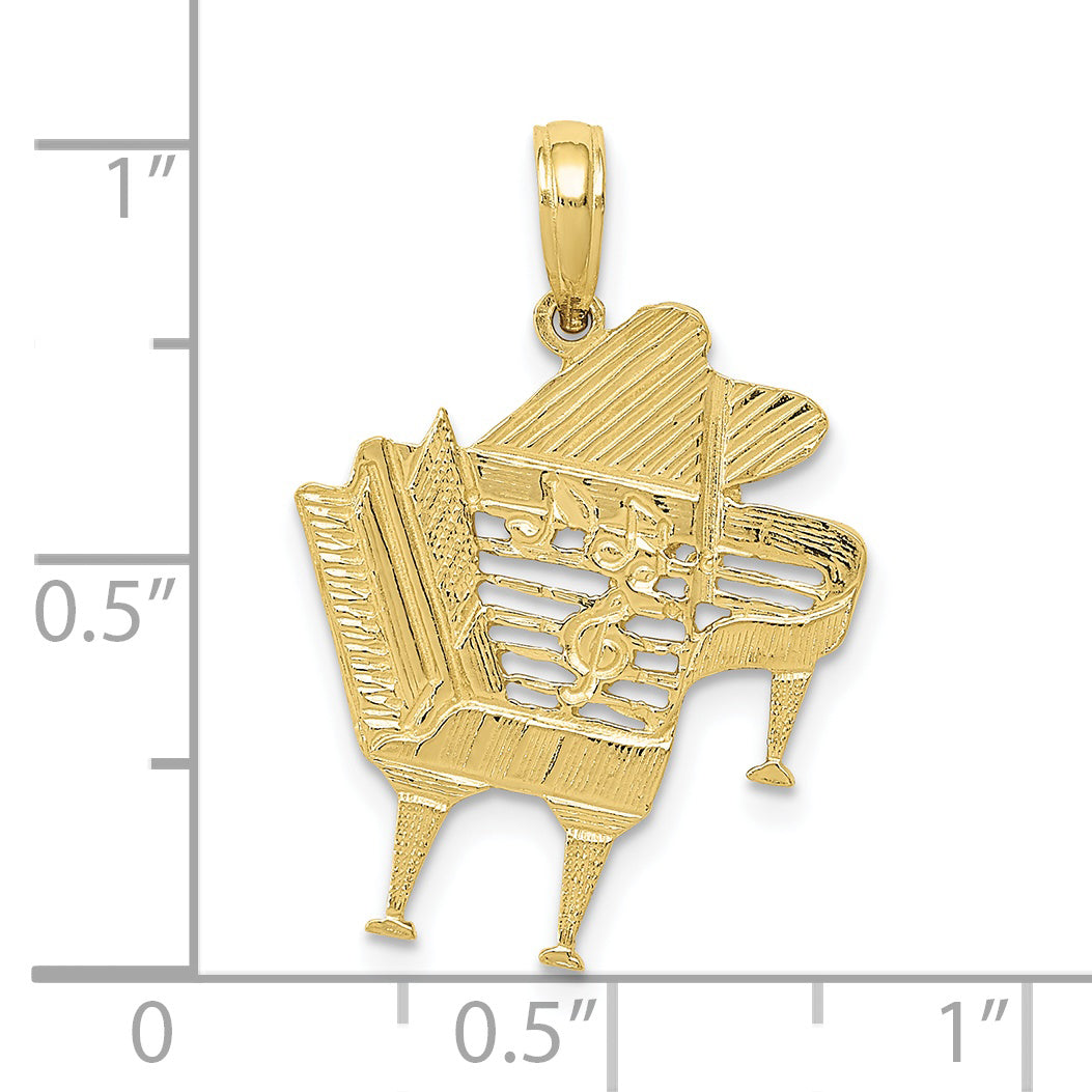 10k Piano Pendant