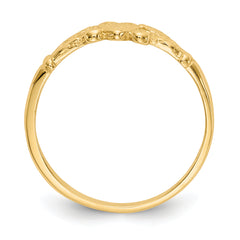 10k Heart Baby Ring - 1