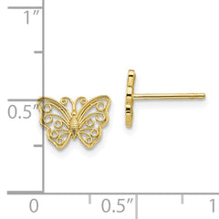 10K Butterfly Post Earrings