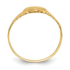 10k Polished Heart Child's Ring - 3
