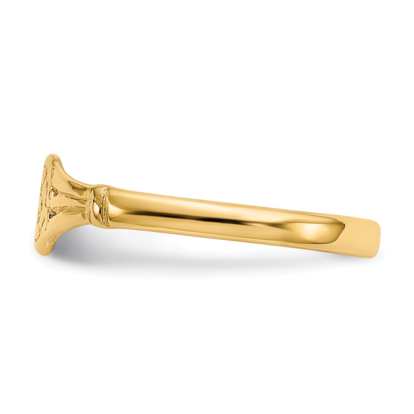 10K Gold Polished Oval Child's Ring - 2.25