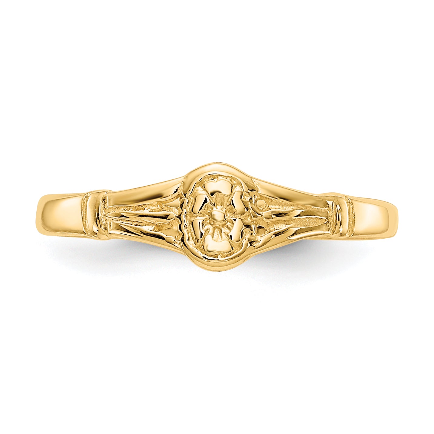 10K Gold Polished Oval Child's Ring - 2.25