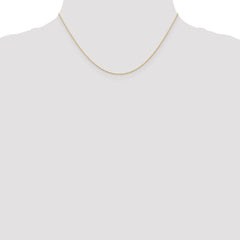 10K Gold Polished Cable Rope Chain Necklace Elegant 16 Inch