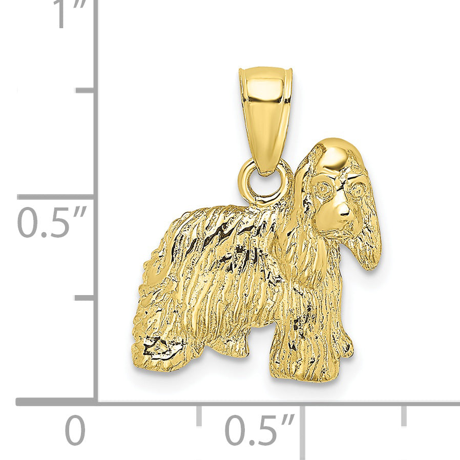 10K 2-D Cocker Spaniel Dog Charm