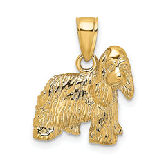 10K 2-D Cocker Spaniel Dog Charm