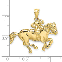 10K 2-D Jockey on Horse Charm