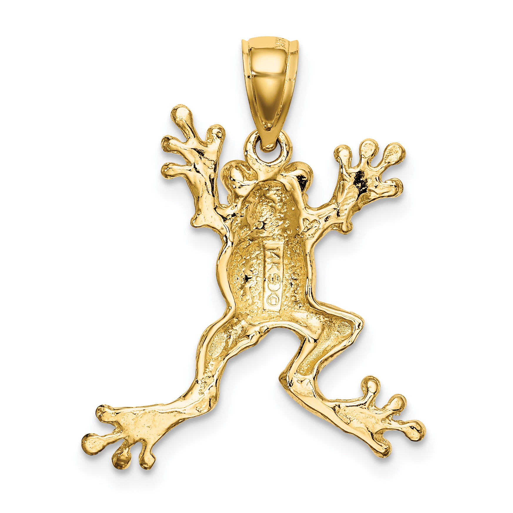 10K 2-D Frog w/Pot Belly Charm