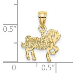 10K Carousel Horse Charm