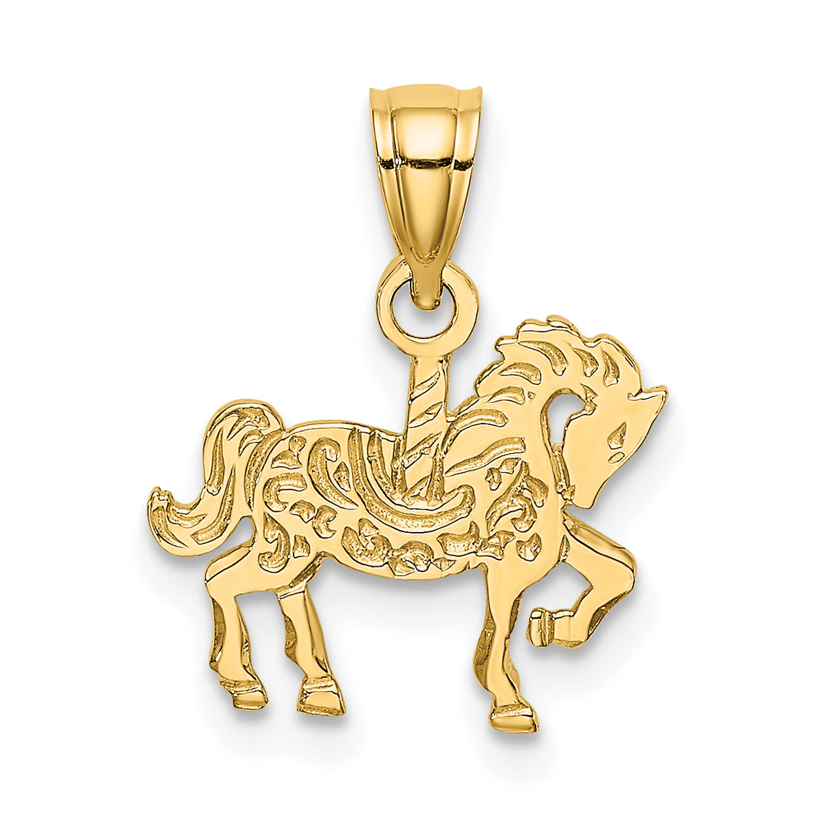 10K Carousel Horse Charm