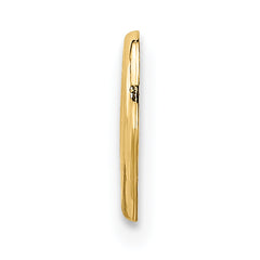 10K Polished Mini Floating Heart Slide