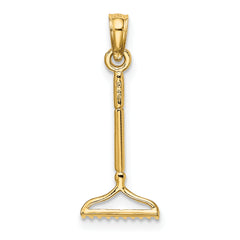 10K 3-D Landscape Rake Garden Tool Charm