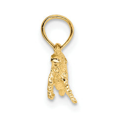 10K 2-D Whale Charm
