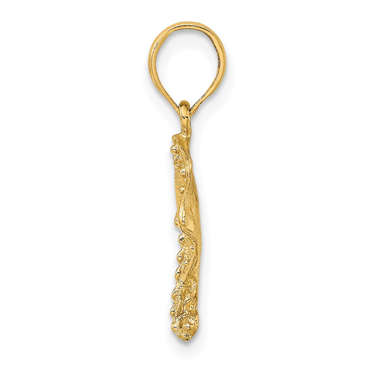 10K 2-D Stingray Charm