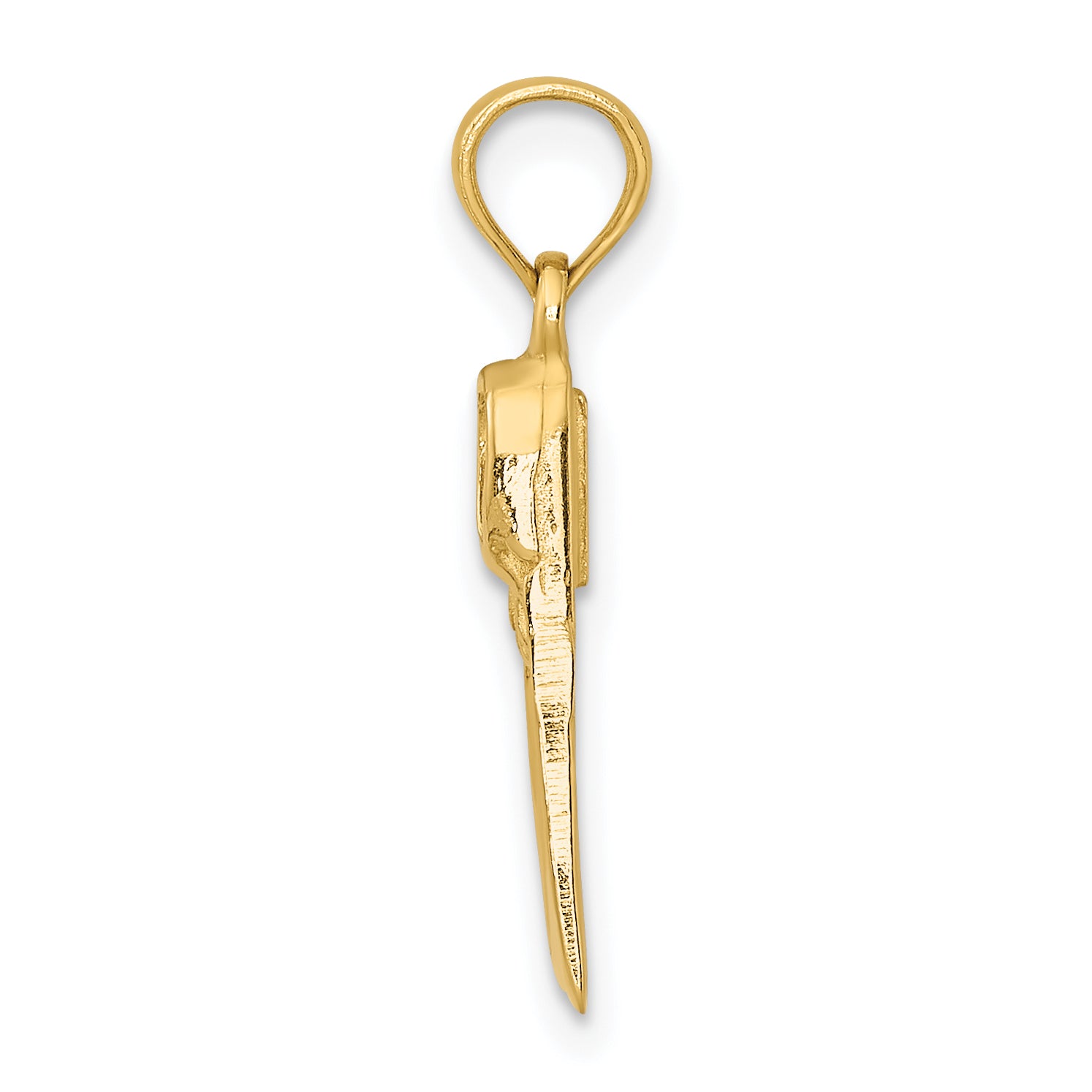 10K Scuba Flipper Charm