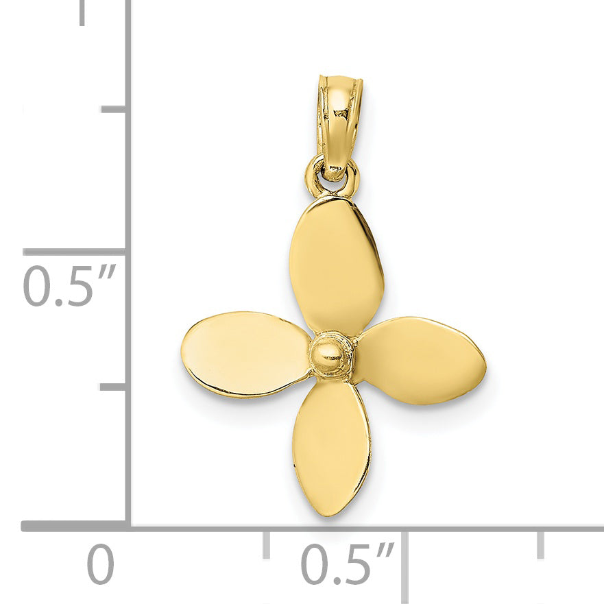 10K 3-D w/ 4 Blades Propeller Charm