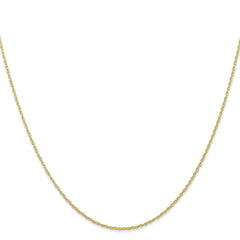 10K Gold Polished Cable Rope Necklace for Elegant Style