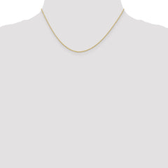 10K Gold Polished Cable Rope Necklace for Elegant Style